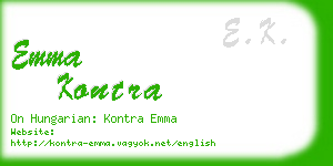 emma kontra business card